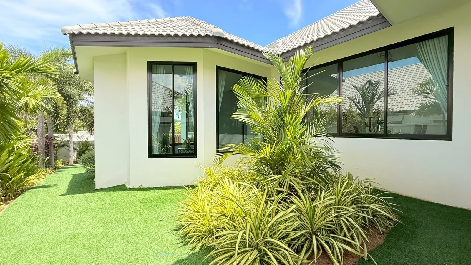 Exterior of the larger Garden residence